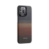 Husa Spate Pitaka Hard MagEZ  4 Aramida Sunset pentru iPhone 15 Pro Maro