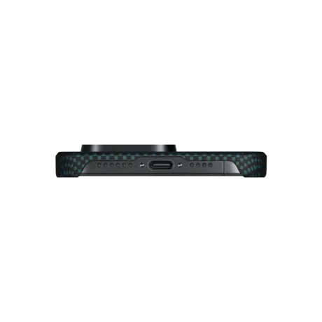 Husa Spate Pitaka Hard MagEZ Aramid pentru iPhone 15 Pro Max Albastru