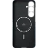 Husa Spate Pitaka Hard MagEZ Tactile Woven pentru Samsung Galaxy S25 Albastru