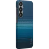 Husa Spate Pitaka Hard MagEZ Tactile Woven pentru Samsung Galaxy S25 Albastru