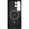 Husa Spate Pitaka Hard MagEZ Tactile Woven pentru Samsung Galaxy S25 Ultra  Albastru