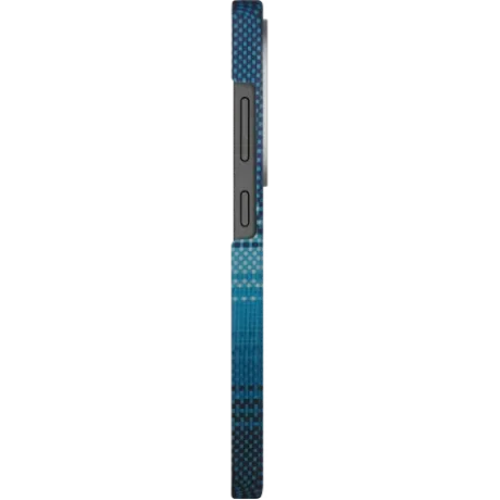 Husa Spate Pitaka Hard MagEZ Tactile Woven pentru Samsung Galaxy S25 Ultra  Albastru