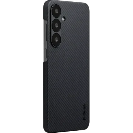 Husa Spate Pitaka Hard MagEZ Ultra Slim pentru Samsung Galaxy S25 Negru/Gri