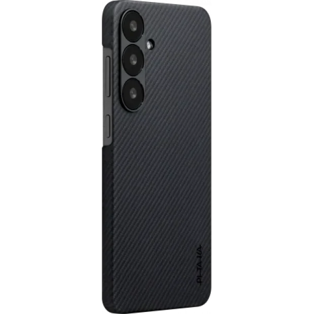 Husa Spate Pitaka Hard MagEZ Ultra Slim pentru Samsung Galaxy S25 Negru/Gri