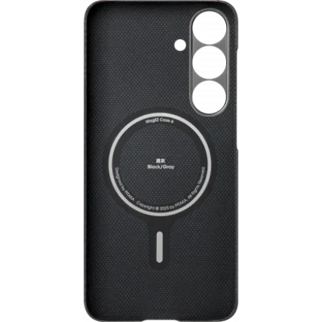 Husa Spate Pitaka Hard MagEZ Ultra Slim pentru Samsung Galaxy S25 Negru/Gri