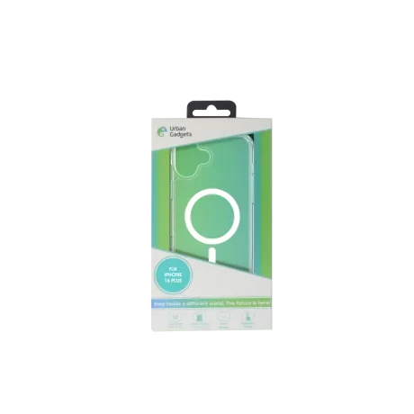 Husa Spate Urban Gadgets MagSafe pentru iPhone 16 Plus Transparent