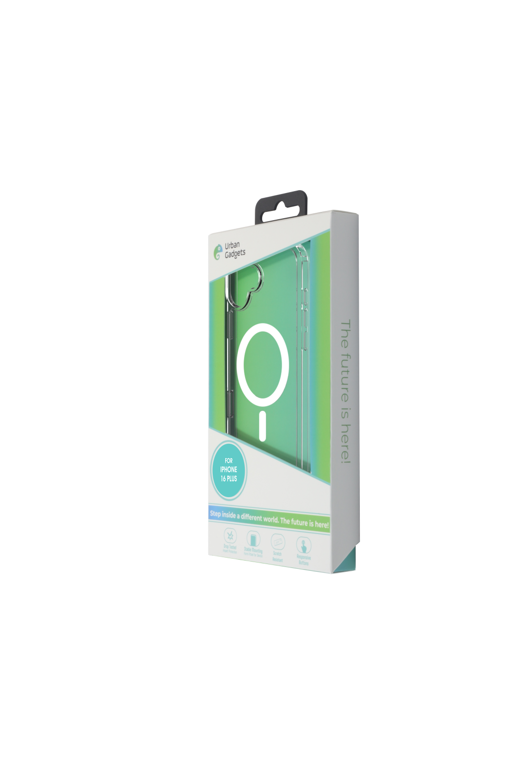 Husa Spate Urban Gadgets MagSafe pentru iPhone 16 Plus Transparent thumb
