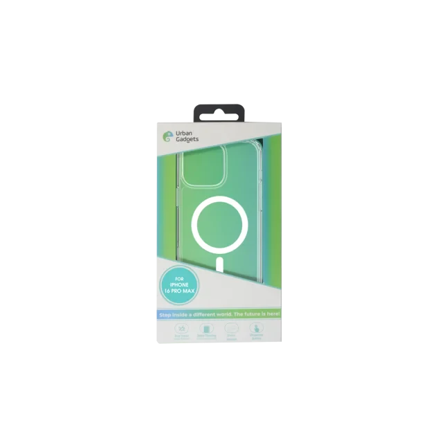 Husa Spate Urban Gadgets MagSafe pentru iPhone 16 Pro Max Transparent