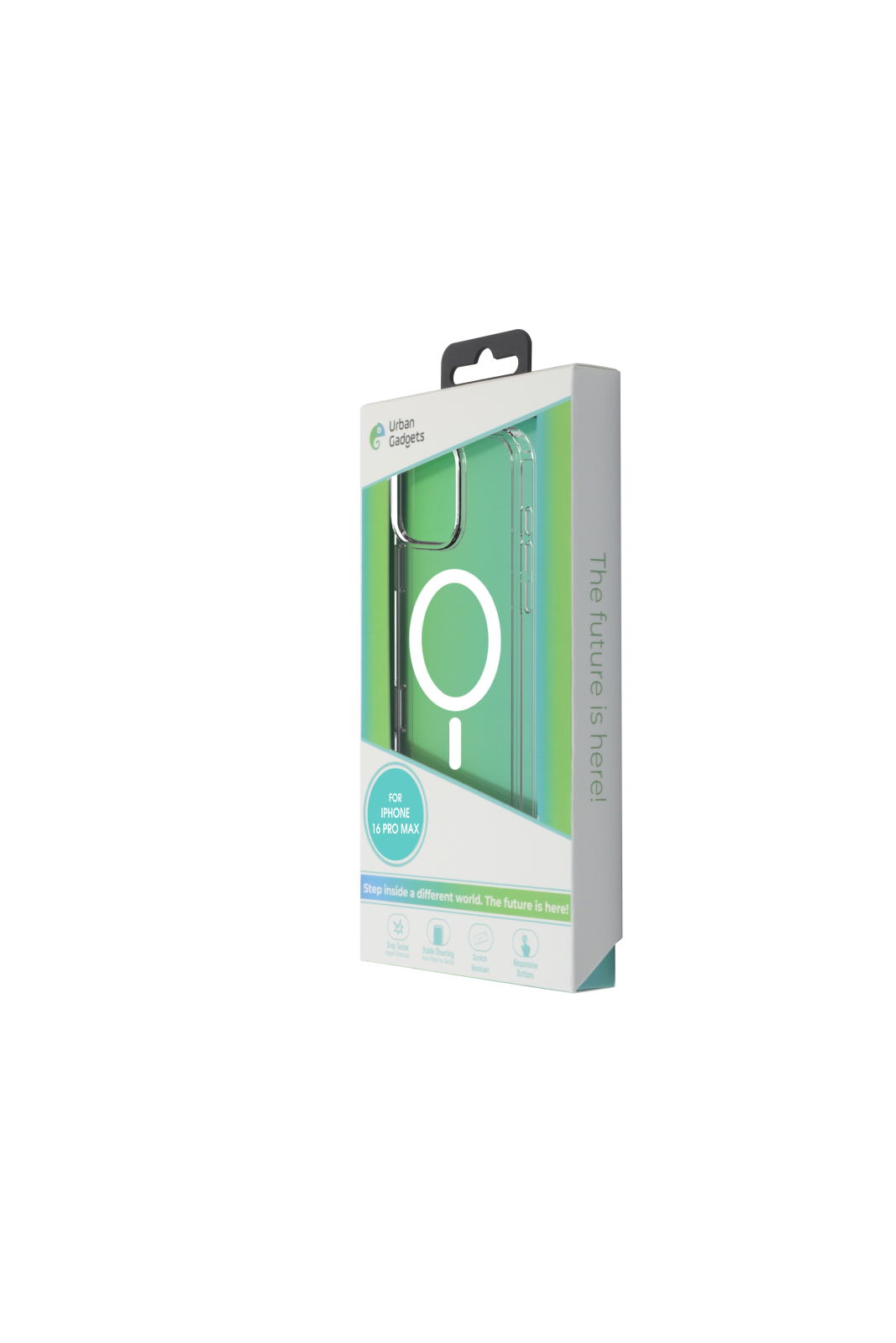 Husa Spate Urban Gadgets MagSafe pentru iPhone 16 Pro Max Transparent thumb