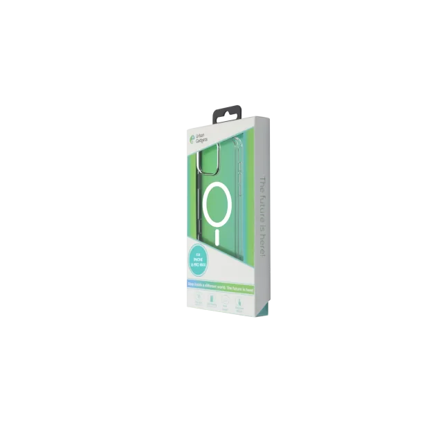 Husa Spate Urban Gadgets MagSafe pentru iPhone 16 Pro Max Transparent