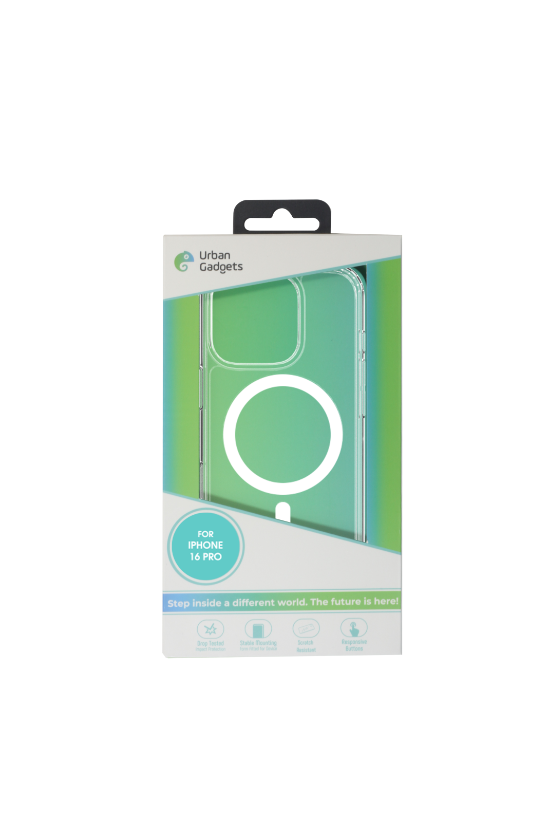 Husa Spate Urban Gadgets MagSafe pentru iPhone 16 Pro Transparent thumb