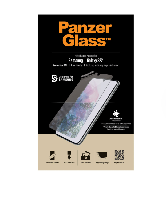 Folie Silicon PanzerGlass Antibacterial pentru Samsung Galaxy S22 thumb