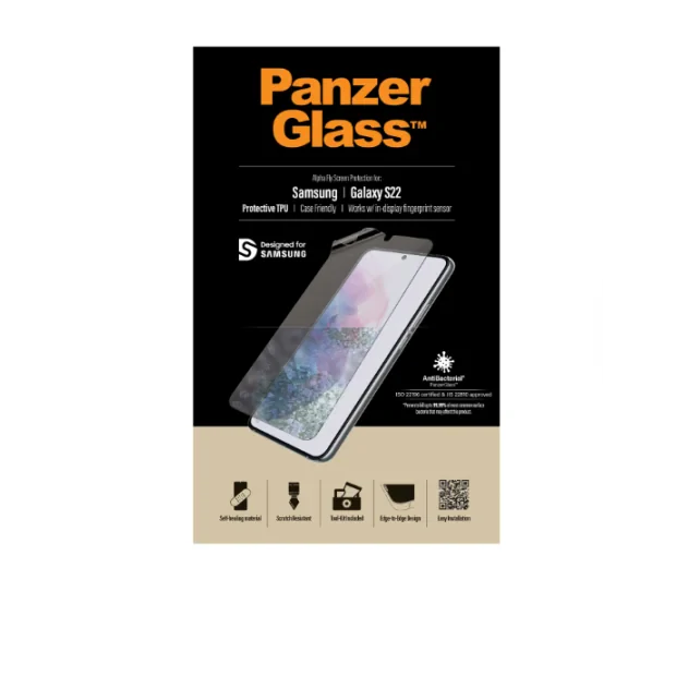 Folie Silicon PanzerGlass Antibacterial pentru Samsung Galaxy S22