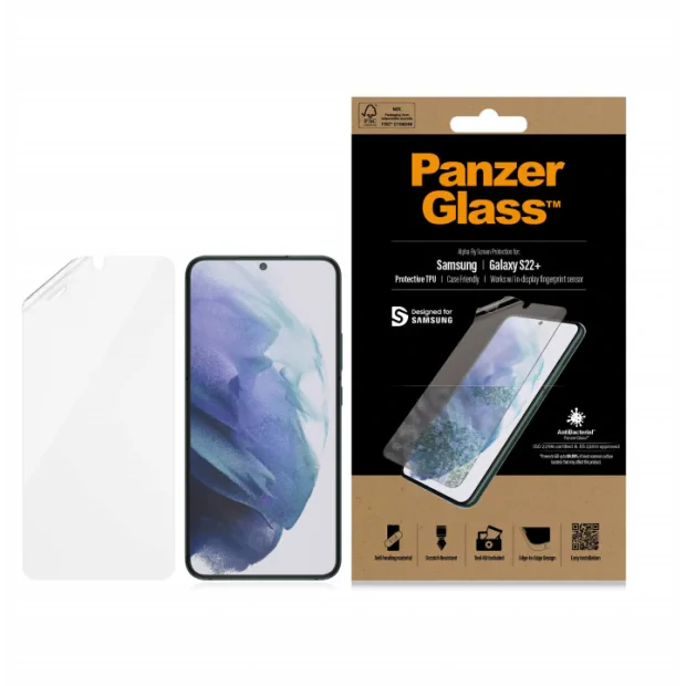 Folie Silicon PanzerGlass Antibacterial pentru Samsung Galaxy S22 Plus