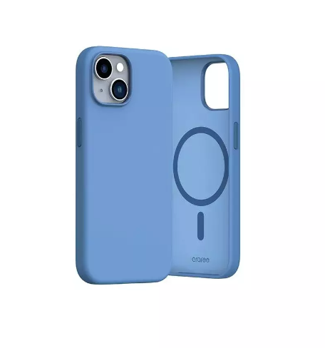 Husa Spate Araree Aero Typo Skin MagSafe pentru iPhone 15 AR20-01827A Albastru thumb