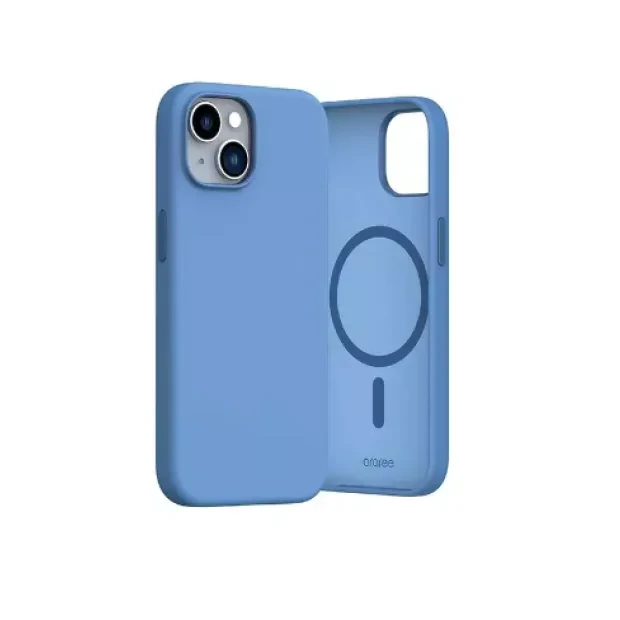 Husa Spate Araree Aero Typo Skin MagSafe pentru iPhone 15 AR20-01827A Albastru