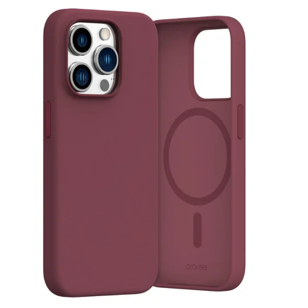 Husa Spate Araree Aero Typo Skin MagSafe pentru iPhone  15 Pro AR20-01849B Rosu