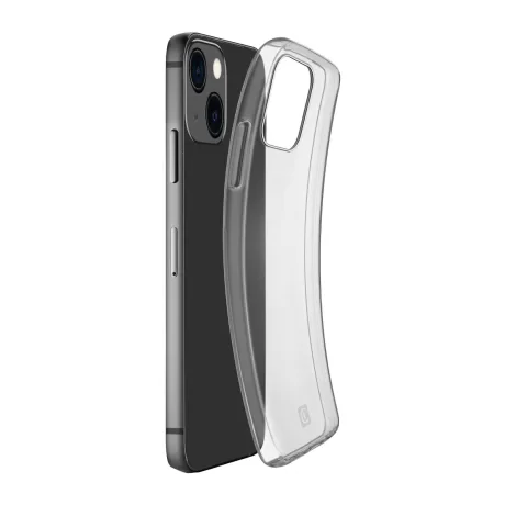 Husa Spate Cellularline Silicon Fine Soft pentru iPhone 13 Transparent