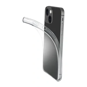 Husa Spate Cellularline Silicon Fine Soft pentru iPhone 13 Transparent