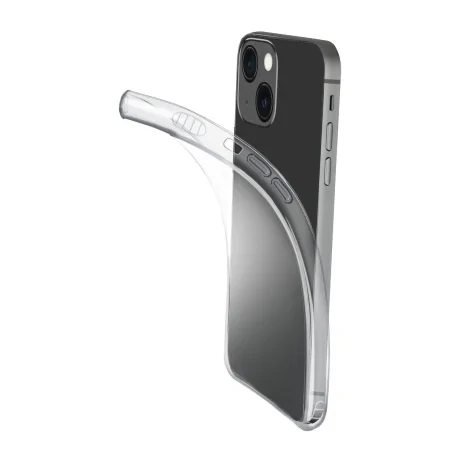 Husa Spate Cellularline Silicon Fine Soft pentru iPhone 13 Transparent