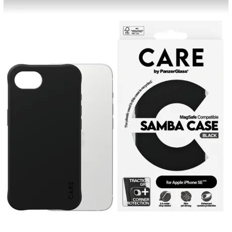Husa Spate PanzerGlass Hard Care MagSafe pentru iPhone 16e Negru