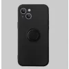 Husa Spate Silicon Finger Grip pentru iPhone 15 Bulk Negru