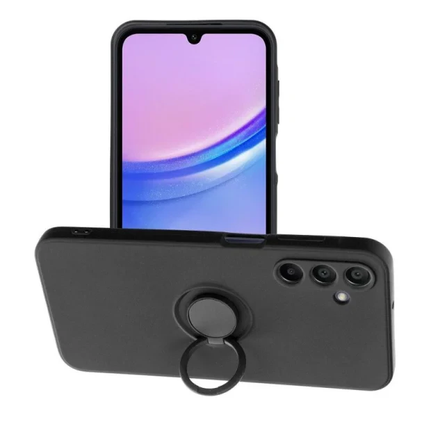 Husa Spate Silicon Finger Grip pentru Samsung A15 5G Bulk Negru