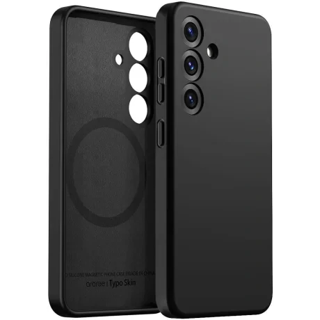 Husa Spate Araree Aero Typo Skin MagSafe pentru Samsung Galaxy S25 Plus AR20-02219A Negru
