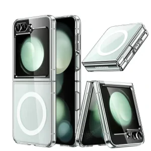 Husa Spate Hard MagSafe pentru Samsung Z Flip 6 Bulk Transparent