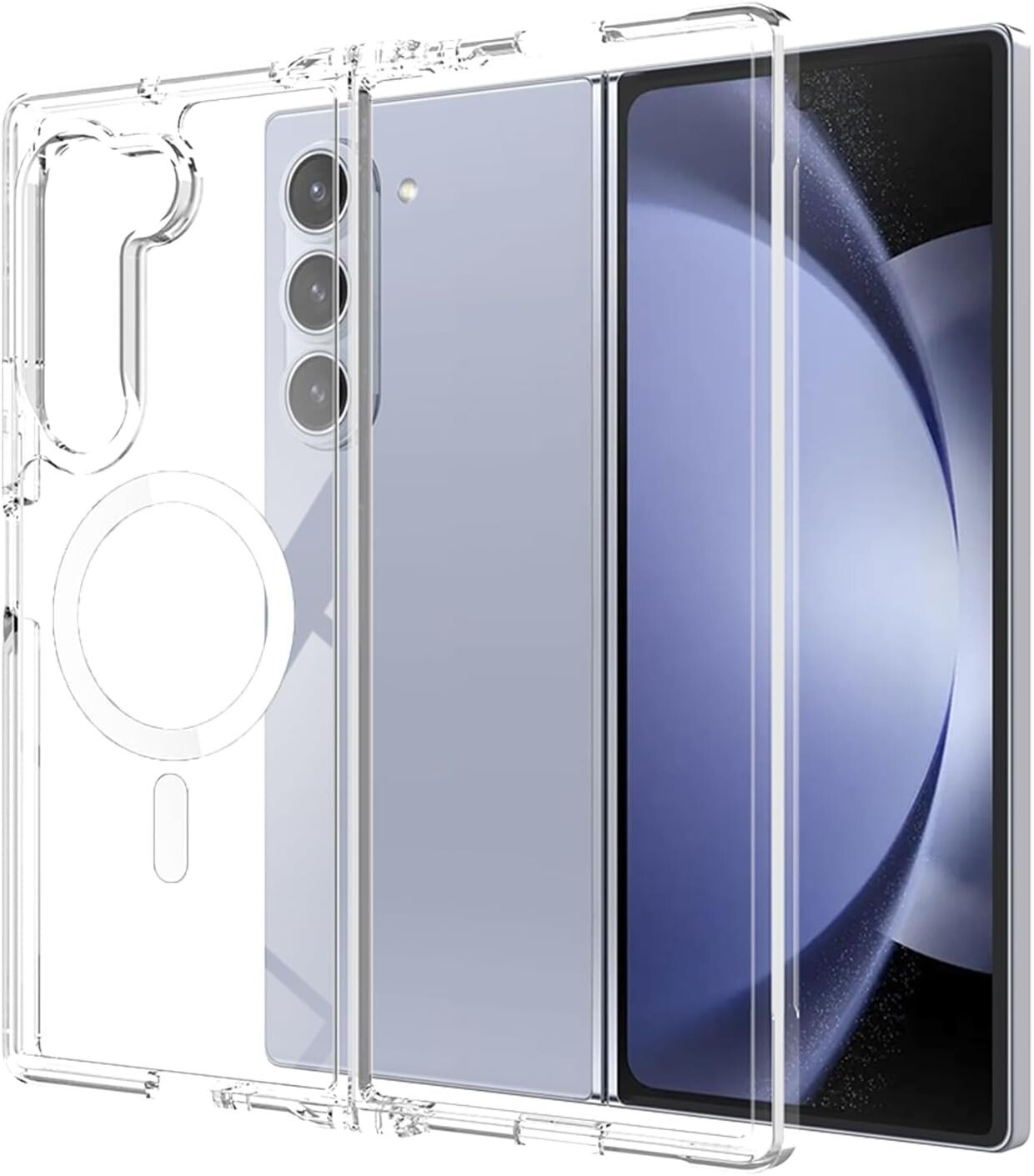 Husa Spate Hard MagSafe pentru Samsung Z Fold 6 Bulk Transparent thumb