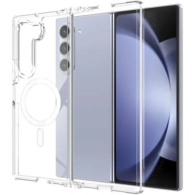 Husa Spate Hard MagSafe pentru Samsung Z Fold 6 Bulk Transparent