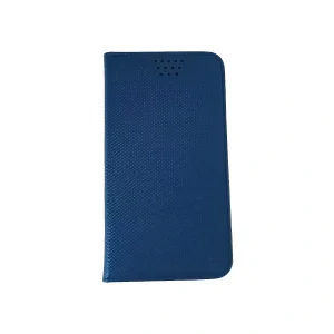 Husa Book Universala cu adeziv 6.6 Inch Bulk Albastru