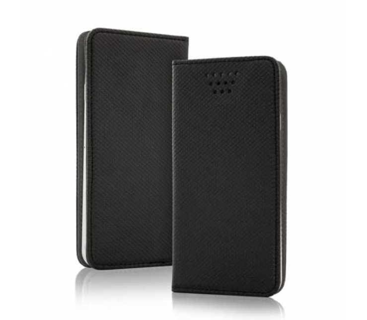 Husa Book Universala cu adeziv 6.6 Inch Bulk Negru thumb
