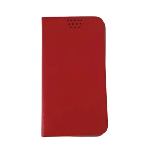 Husa Book Universala cu adeziv 6.6 Inch Bulk Rosu
