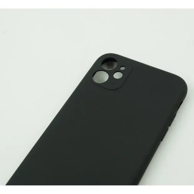 Husa Cover Silicon Slim Mat pentru Iphone 12 Mini Bulk Negru