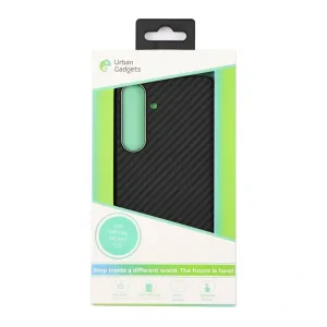 Husa Spate Hard Urban Gadgets MagForce Aramid pentru Samsung Galaxy S25 Negru