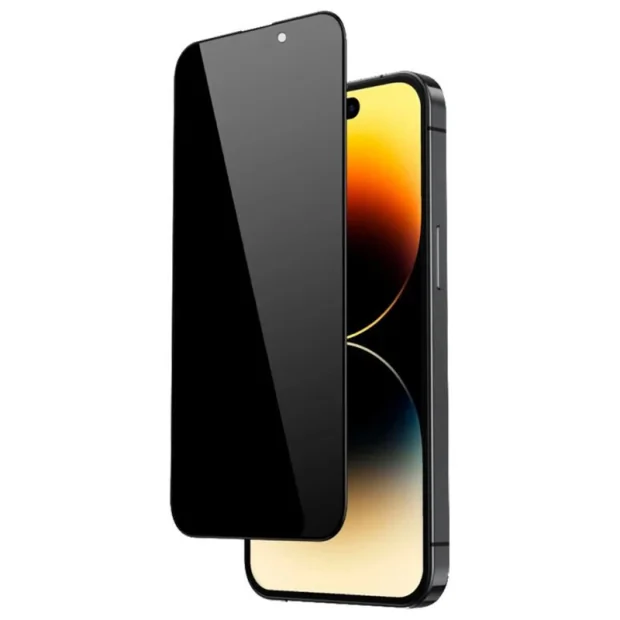 Folie Sticla Privacy Mobico pentru iPhone 14 Pro Max Negru