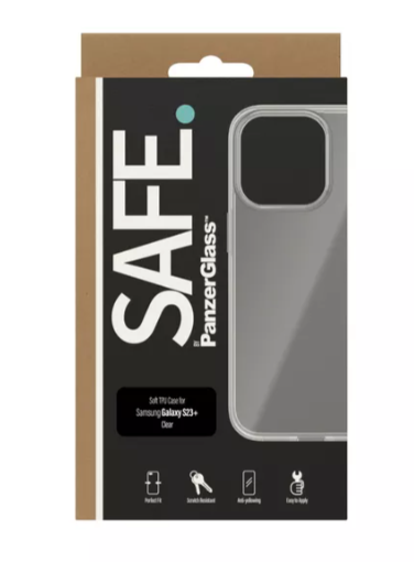 Husa Spate PanzerGlass Silicon Case Safe pentru Samsung Galaxy S23 Plus Transparent thumb