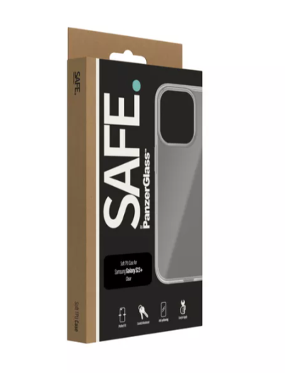 Husa Spate PanzerGlass Silicon Case Safe pentru Samsung Galaxy S23 Plus Transparent thumb