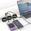 Cablu date Swissten Magnetic Self-Winding Usb-C/Lightning 1M Negru