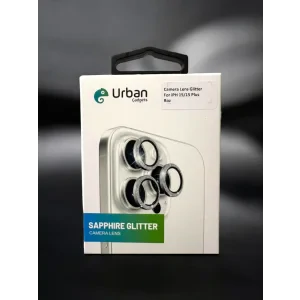 Folie Sticla Camera Glitter Urban Gadgets pentru iPhone 15/15 Plus Roz