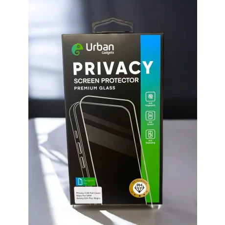 Folie Sticla Privacy Urban Gadgets Full pentru Samsung S24 Plus Negru