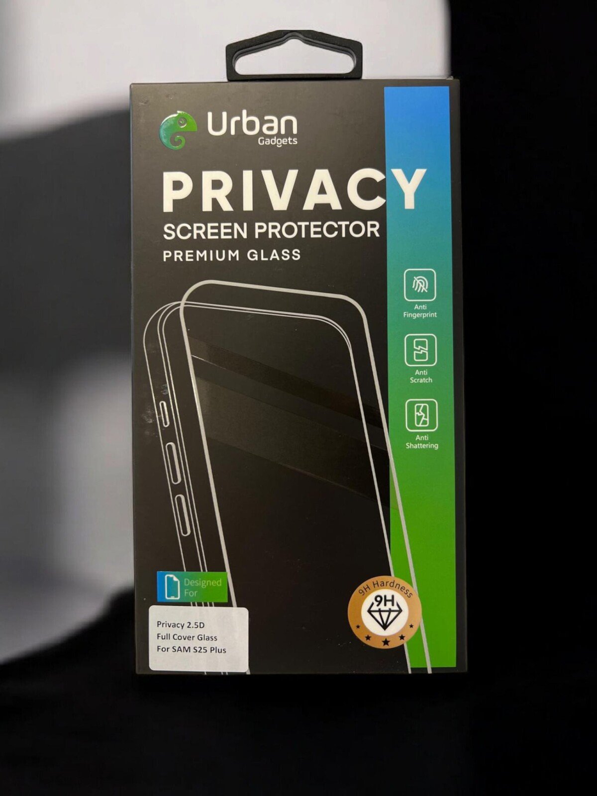Folie Sticla Privacy Urban Gadgets Full pentru Samsung S25 Plus Negru thumb