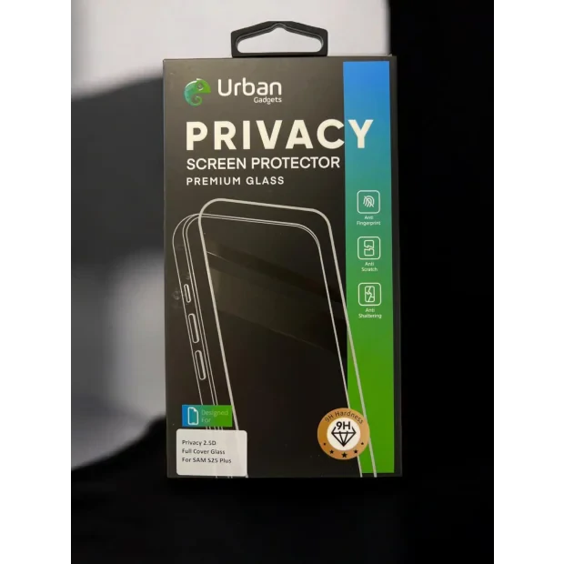 Folie Sticla Privacy Urban Gadgets Full pentru Samsung S25 Plus Negru