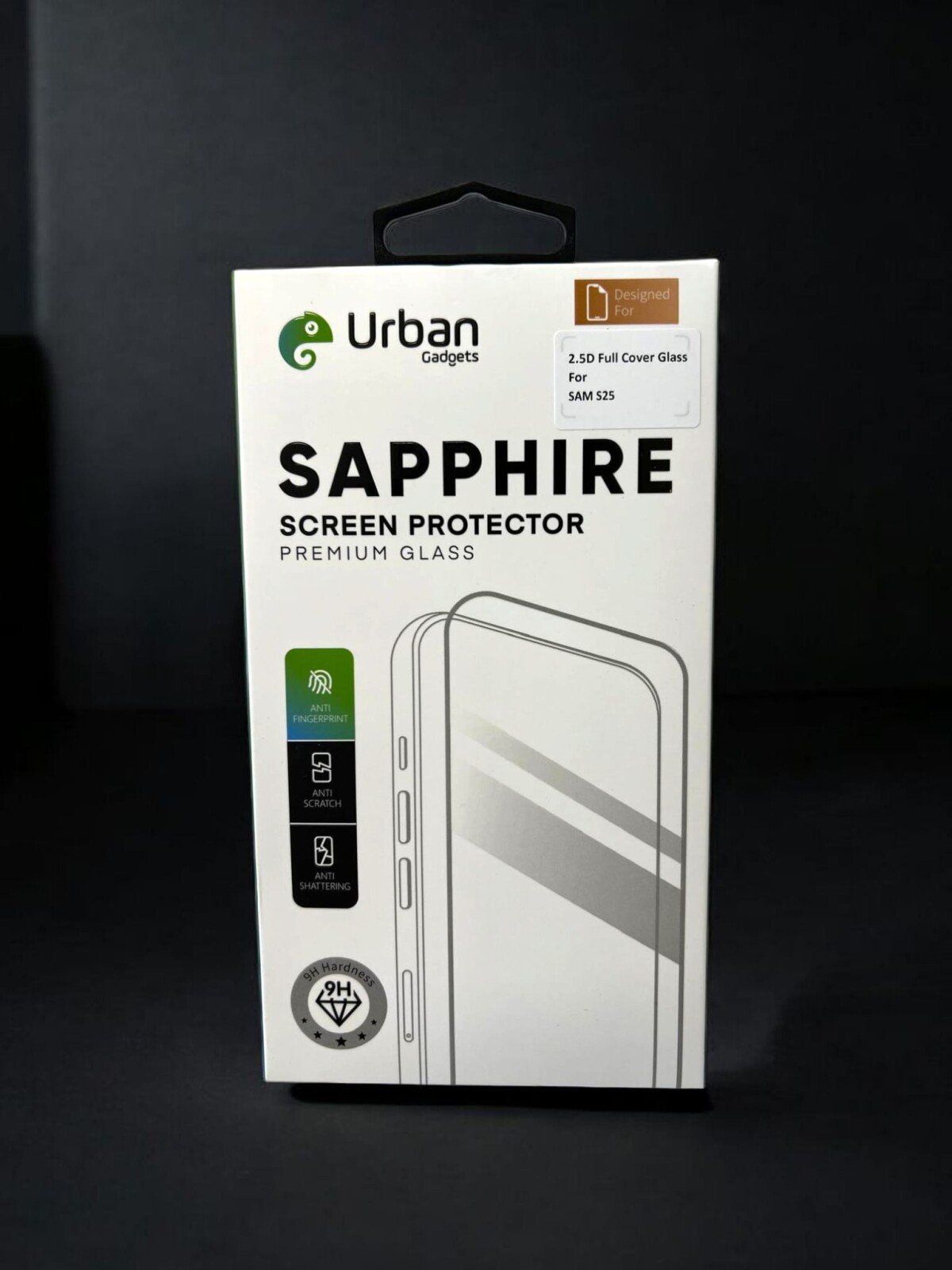 Folie Sticla Urban Gadgets Sapphire pentru Samsung Galaxy S25 Negru thumb