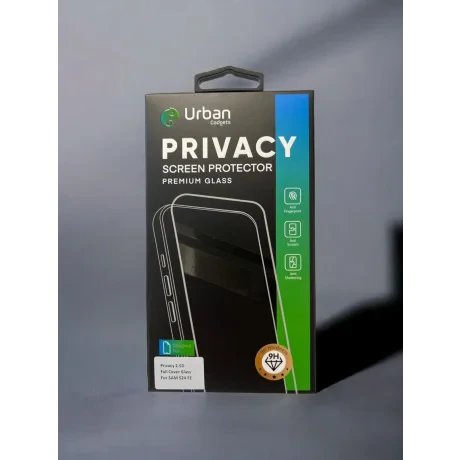 Folie Sticla Privacy Urban Gadgets Full pentru Samsung S24 FE Negru