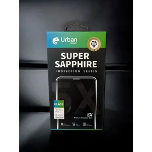 Folie Sticla Urban Gadgets 5X Super Sapphire pentru iPhone 15 Plus/16 Plus Negru