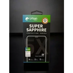 Folie Sticla Urban Gadgets 5X Super Sapphire pentru iPhone 15 Pro Max Negru