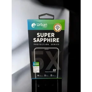 Folie Sticla Urban Gadgets 5X Super Sapphire pentru iPhone 15 Pro Negru