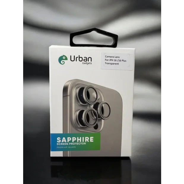 Folie Sticla Camera Individual Urban Gadgets pentru iPhone 16 /16 Plus Transparent